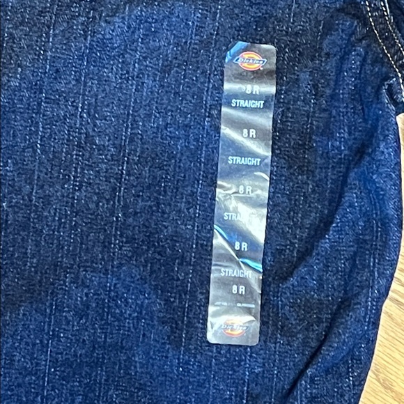 Dickie's Women's Lined Blue Jeans Regular Straight Cut Dark Wash Sz 8R W/31 L/32 - Picture 8 of 15